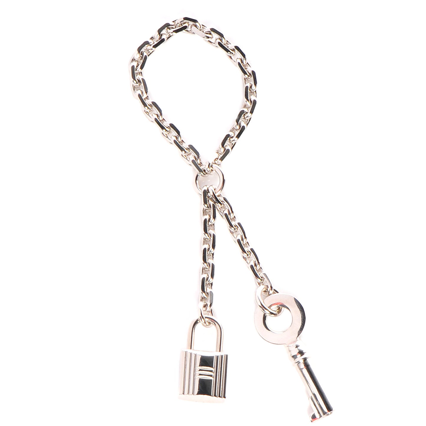 Palladium Key and Lock Scarf Ring