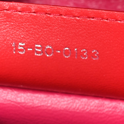 Christian Dior Lambskin Cannage Large Bi-Color Lady Dior Orange Fuchsia 7 of 10