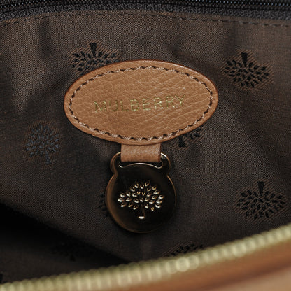 Mulberry Glossy Goatskin Medium Del Rey Satchel Fudge 6 of 8