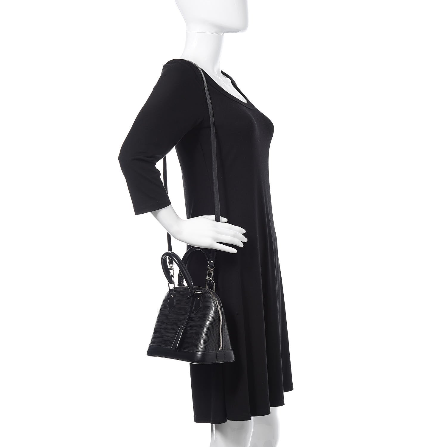 Louis Vuitton Epi Alma BB Black 2 of 13