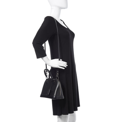 Louis Vuitton Epi Alma BB Black 2 of 13