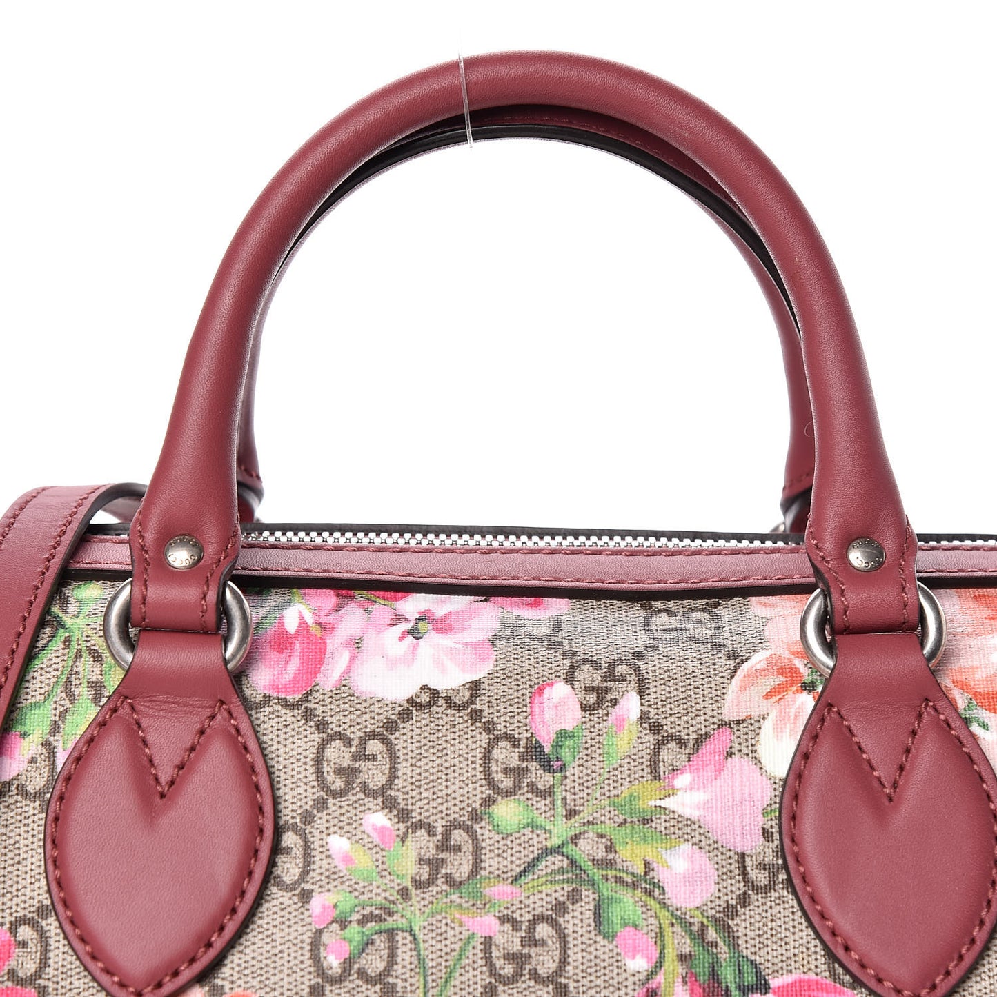 GG Supreme Monogram Blooms Small Boston Beige Multicolor Dry Rose