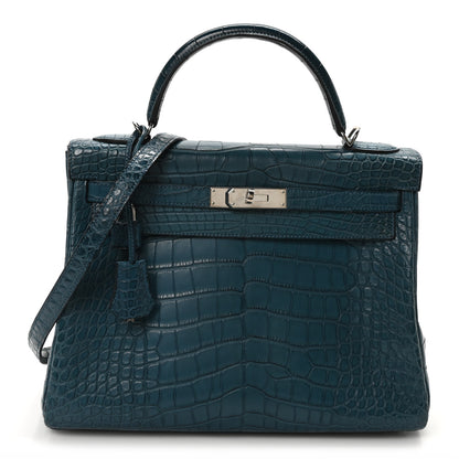 Hermes Matte Alligator Kelly Retourne 32 Colvert 1 of 9