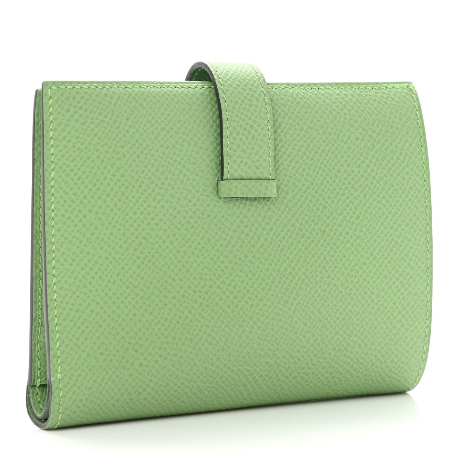 Hermes Epsom Bearn Compact Wallet Vert Criquet 3 of 7