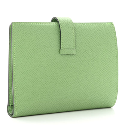 Hermes Epsom Bearn Compact Wallet Vert Criquet 3 of 7