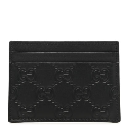 Gucci Guccissima Card Holder Black 1 of 6