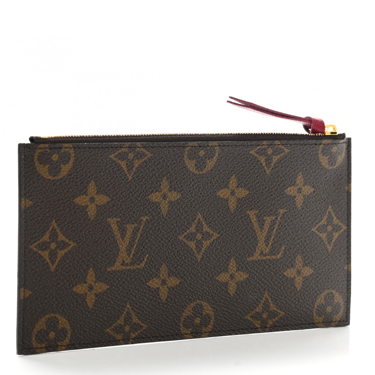 Monogram Felicie Chain Wallet Zippered Insert Fuchsia