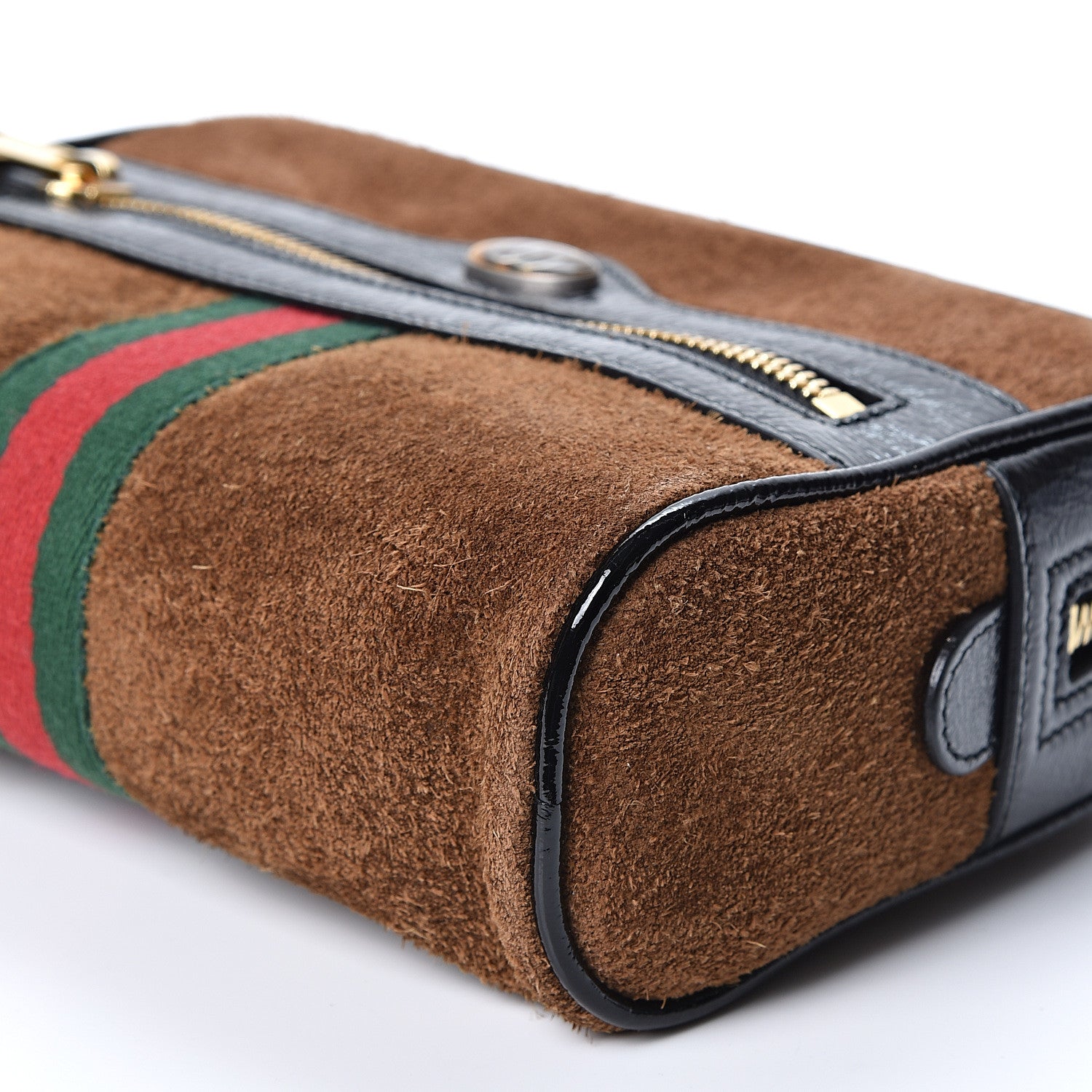 Gucci Suede Small Ophidia Belt Bag 85 34 Brown 10 of 11