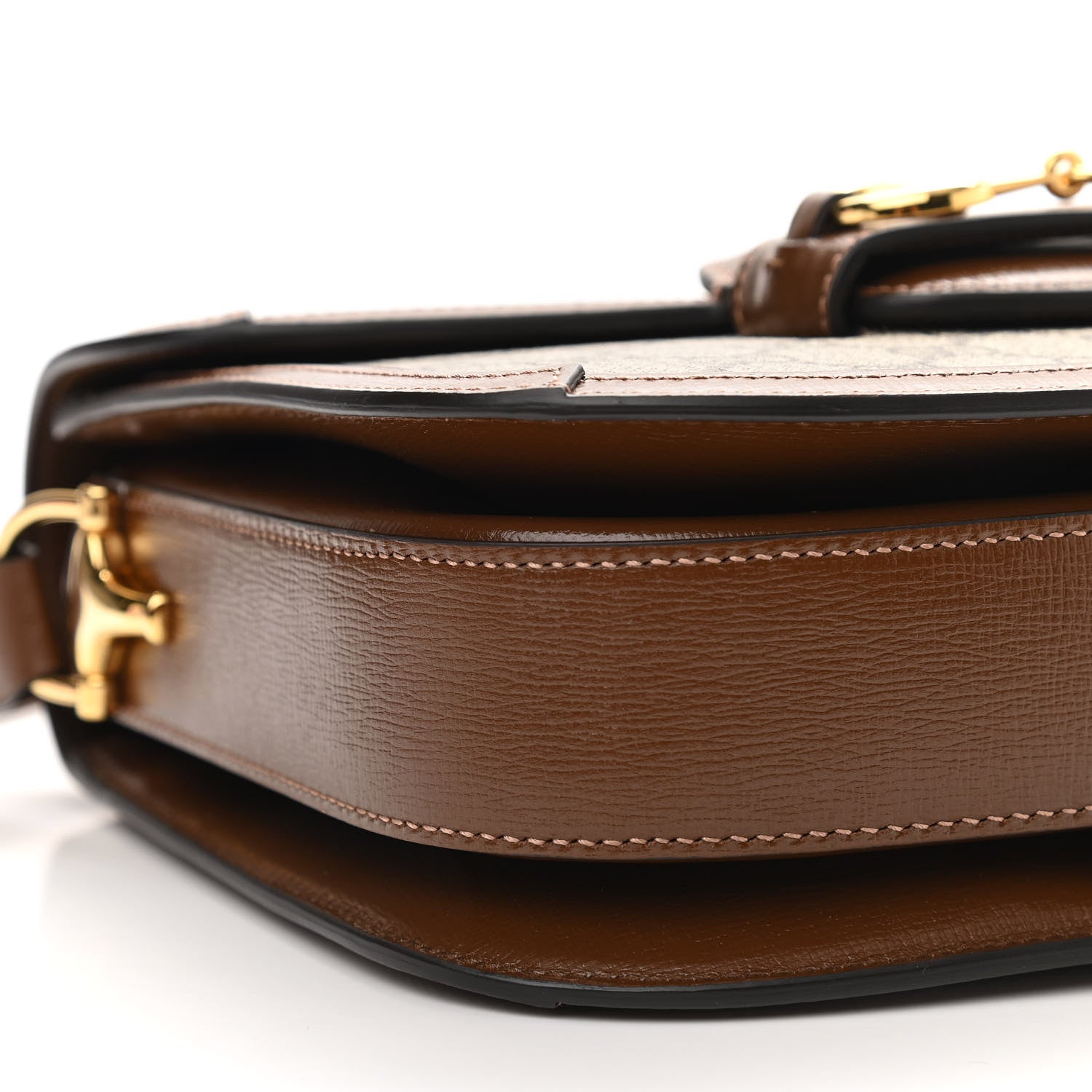 Gucci GG Supreme Monogram Horsebit 1955 Shoulder Bag Beige Brown Sugar 12 of 14