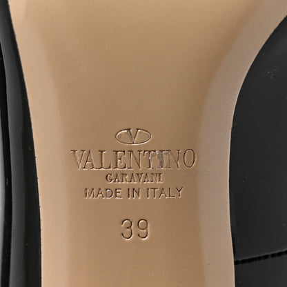 Valentino Garavani Patent Mary Jane Pumps 39 Black 6 of 9