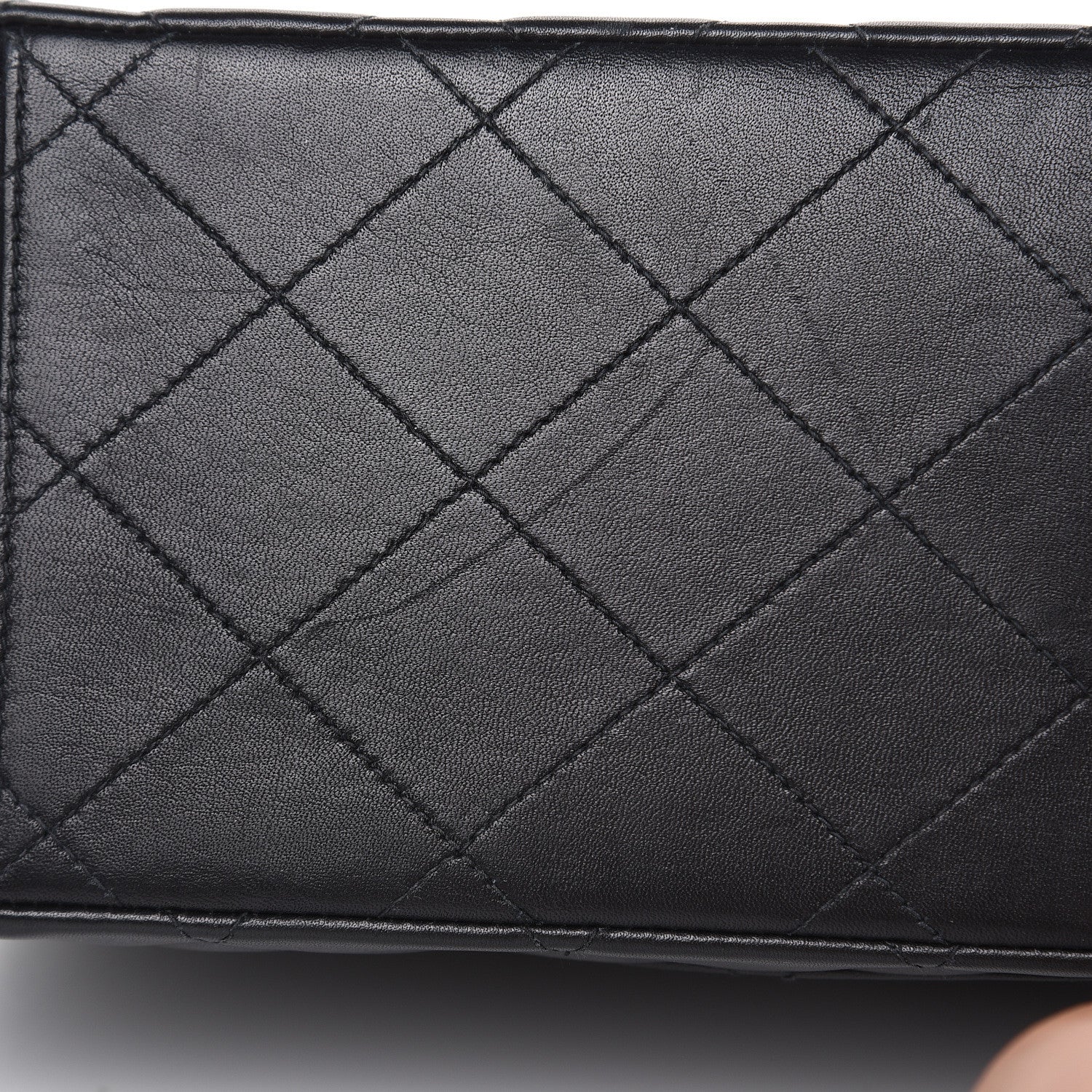 Chanel Lambskin Quilted XL Jumbo Single Flap Black 12 of 14