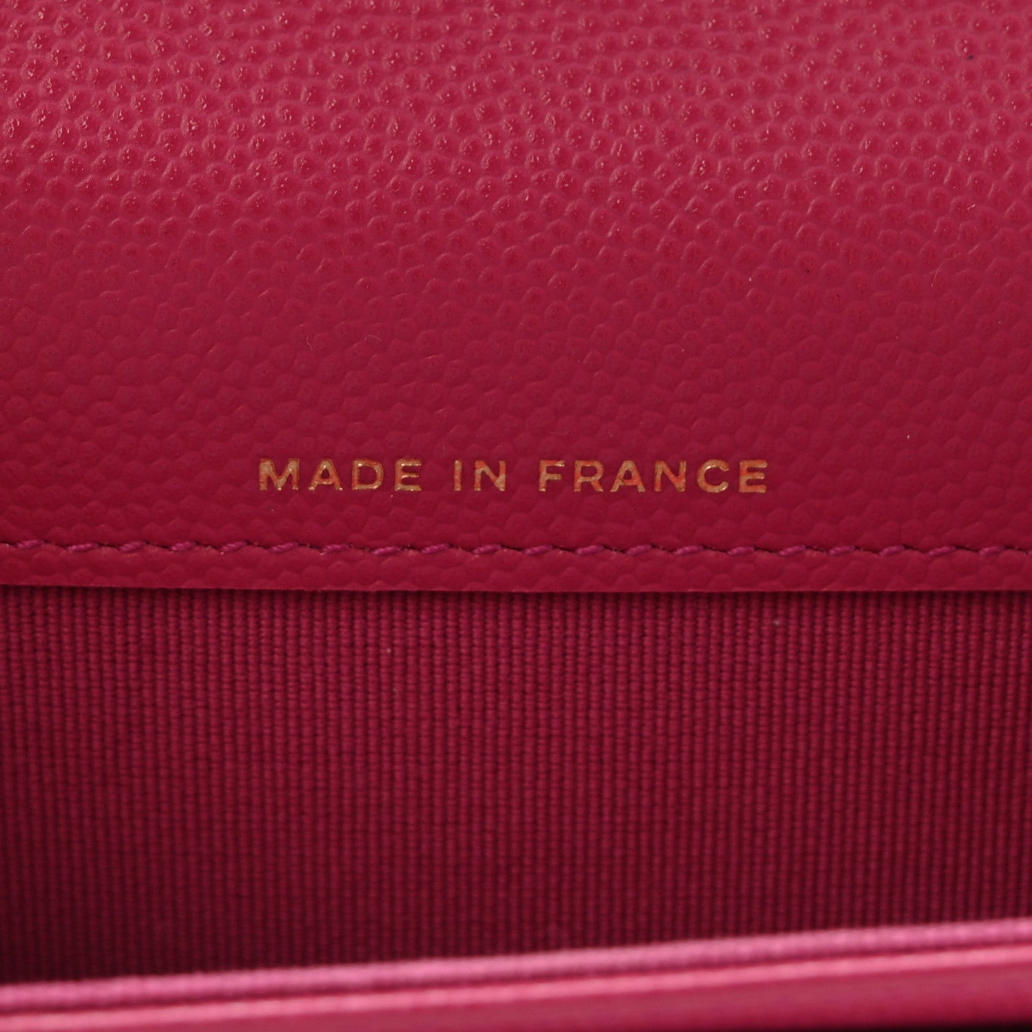 Chanel Caviar Quilted Flap Card Holder Wallet Dark Pink 7 of 8
