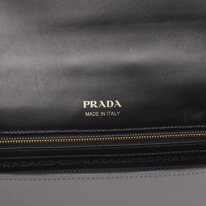 Prada City Calf Ribbon Bag Black Marmo Bianco 7 of 10
