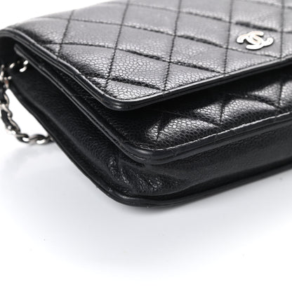 Chanel Caviar Quilted Wallet On Chain WOC Black 9 of 10