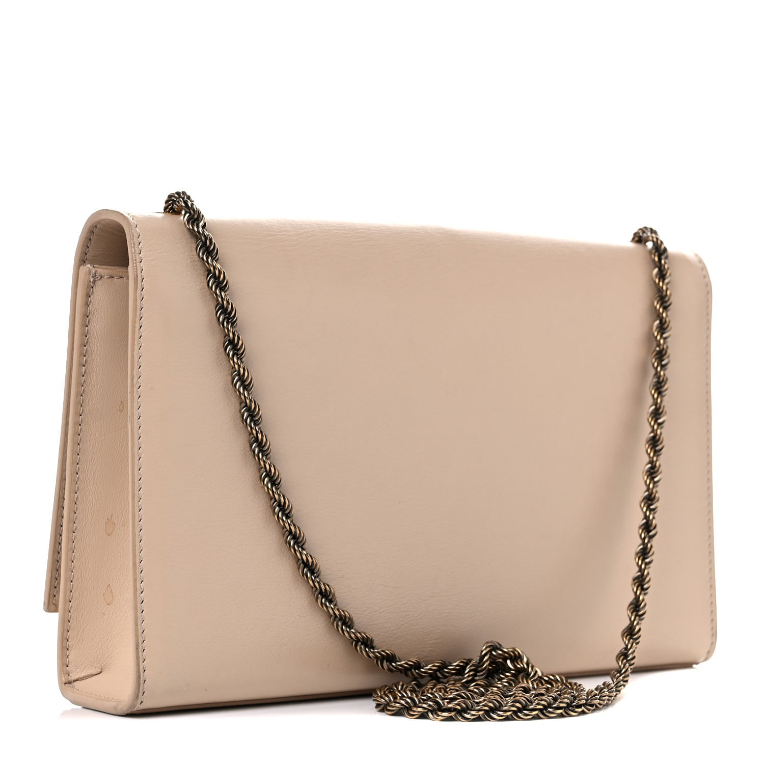 Saint Laurent Smooth Calfskin Medium Braided Monogram Kate Satchel Nude Powder 2 of 17