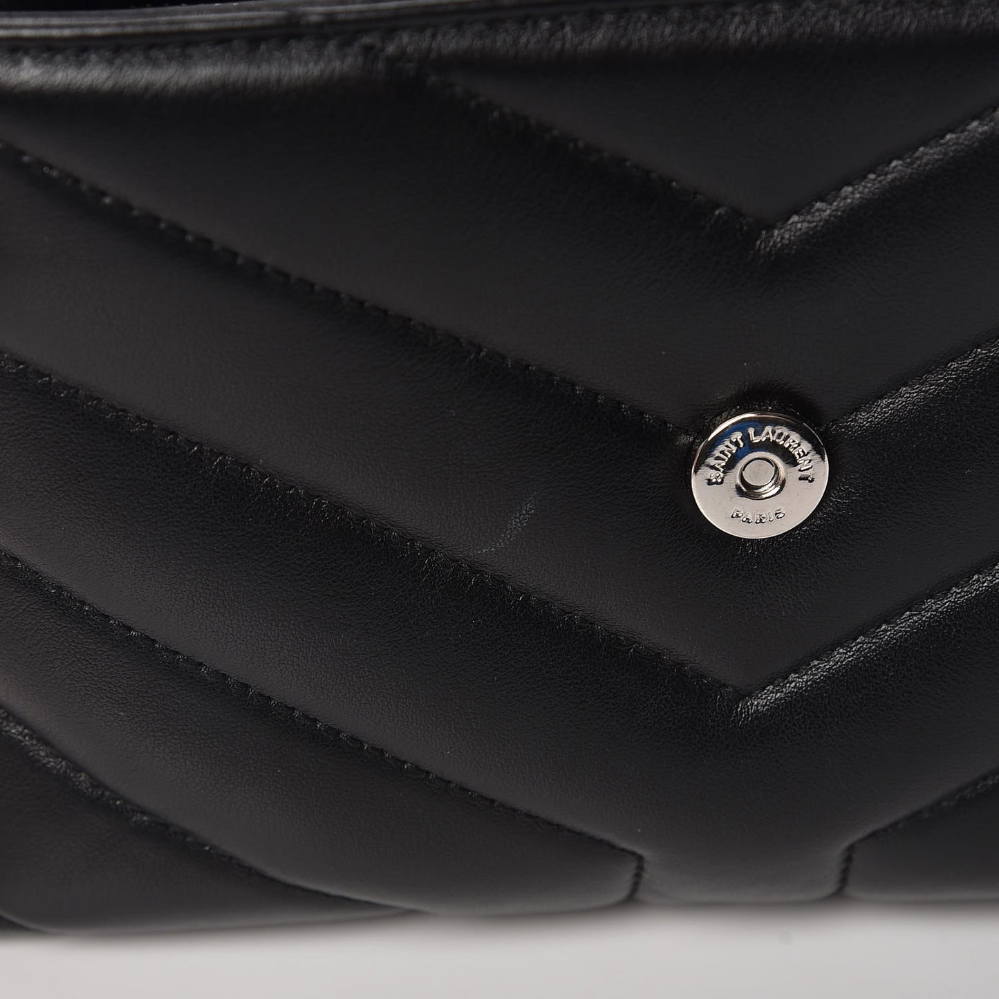 Calfskin Y Quilted Monogram Toy Loulou Crossbody Bag Black