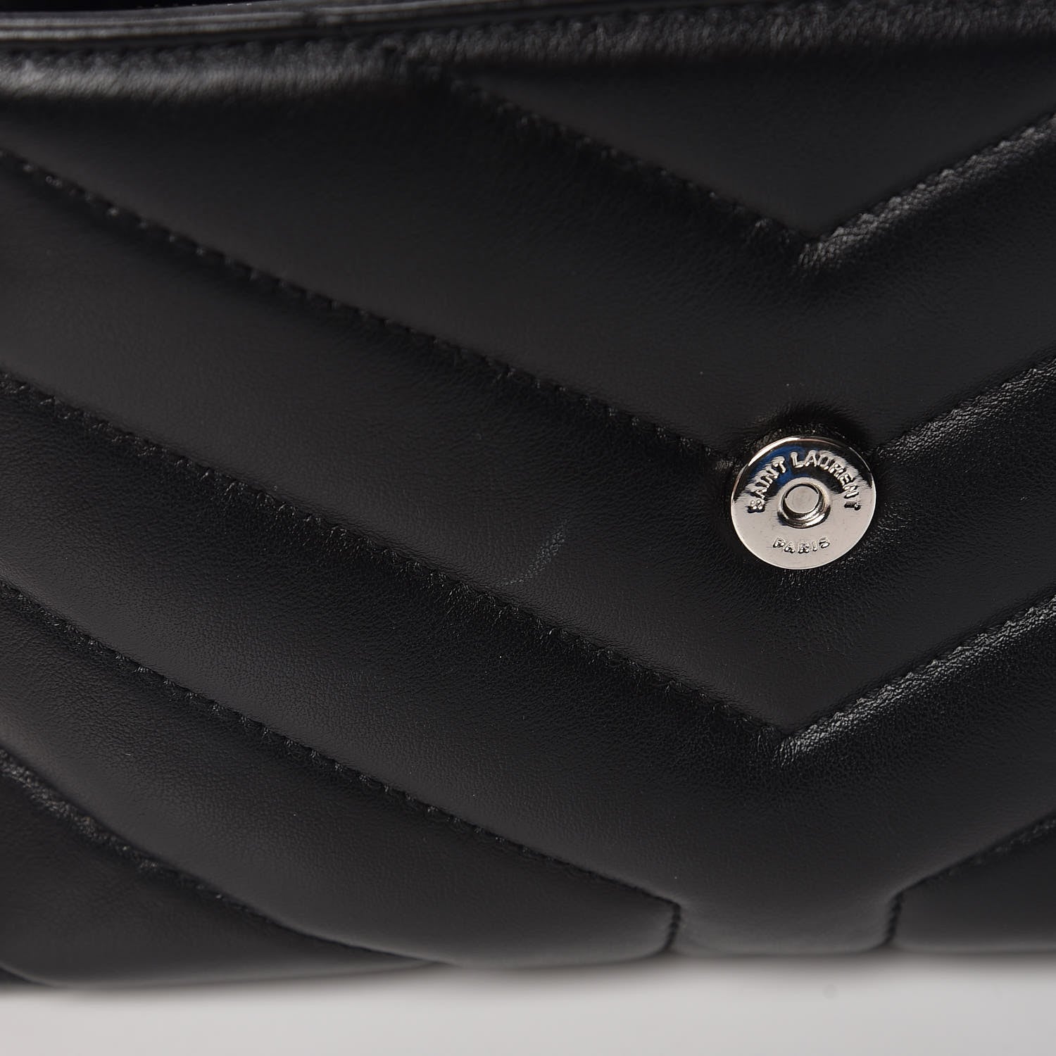 Saint Laurent Calfskin Y Quilted Monogram Toy Loulou Crossbody Bag Black 11 of 12
