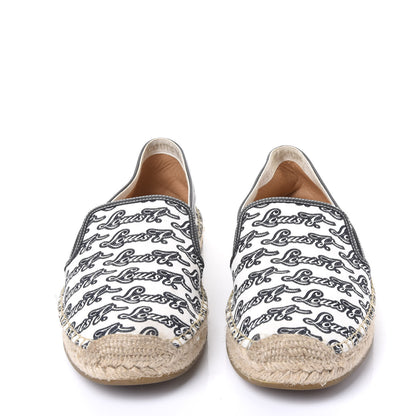 Louis Vuitton Canvas Mens Bidart Espadrilles 8 White Blue 3 of 8