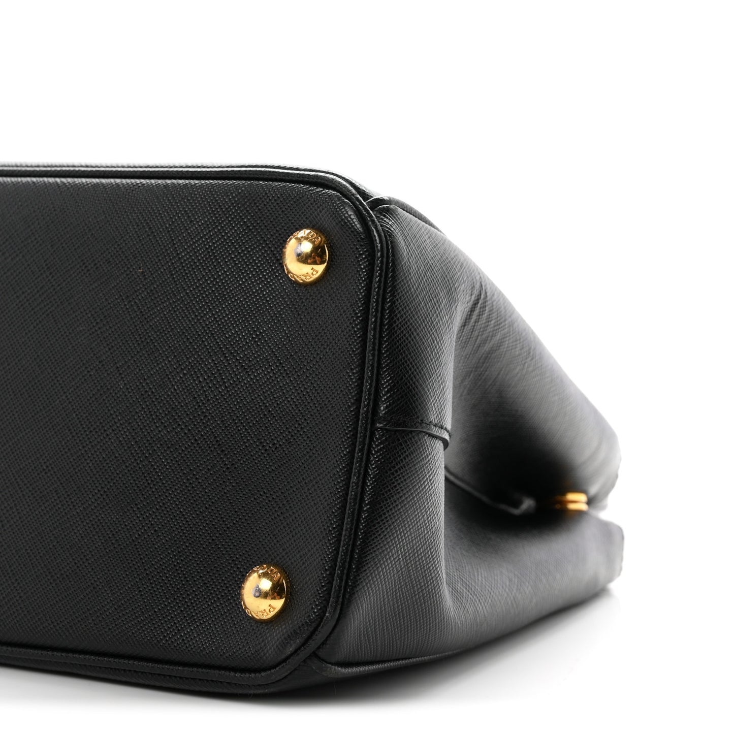 Saffiano Small Galleria Double Zip Tote Black