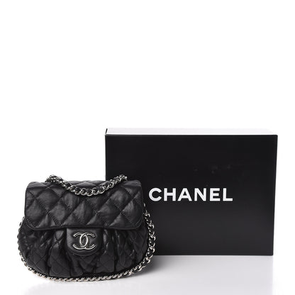 Chanel Washed Lambskin Quilted Mini Chain Around Messenger Black 11 of 11