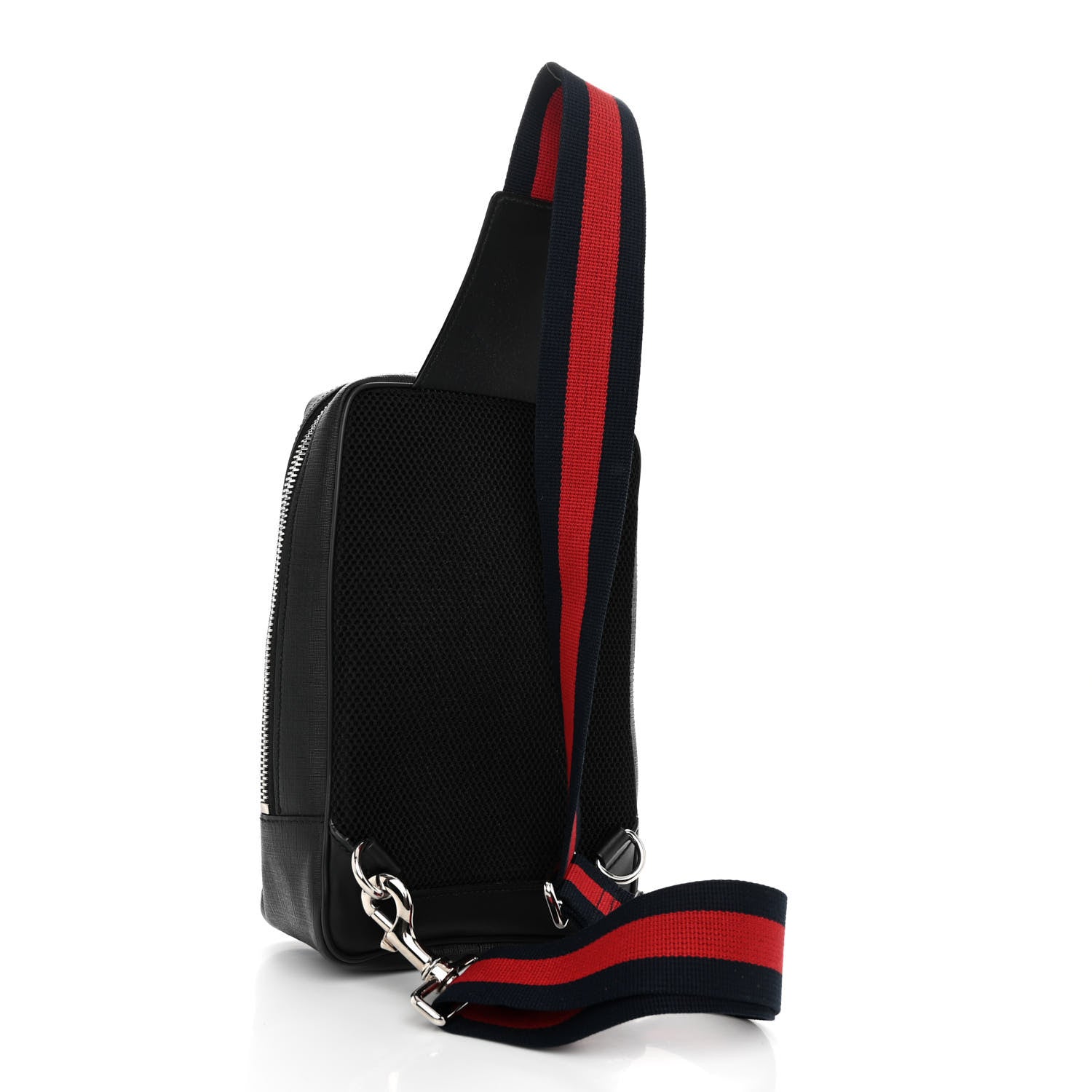 Gucci GG Supreme Monogram Web Belt Bag Black Grey 3 of 10