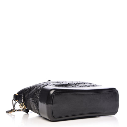 Chanel Aged Calfskin Quilted Large Gabrielle Shopping Tote Black 5 of 12