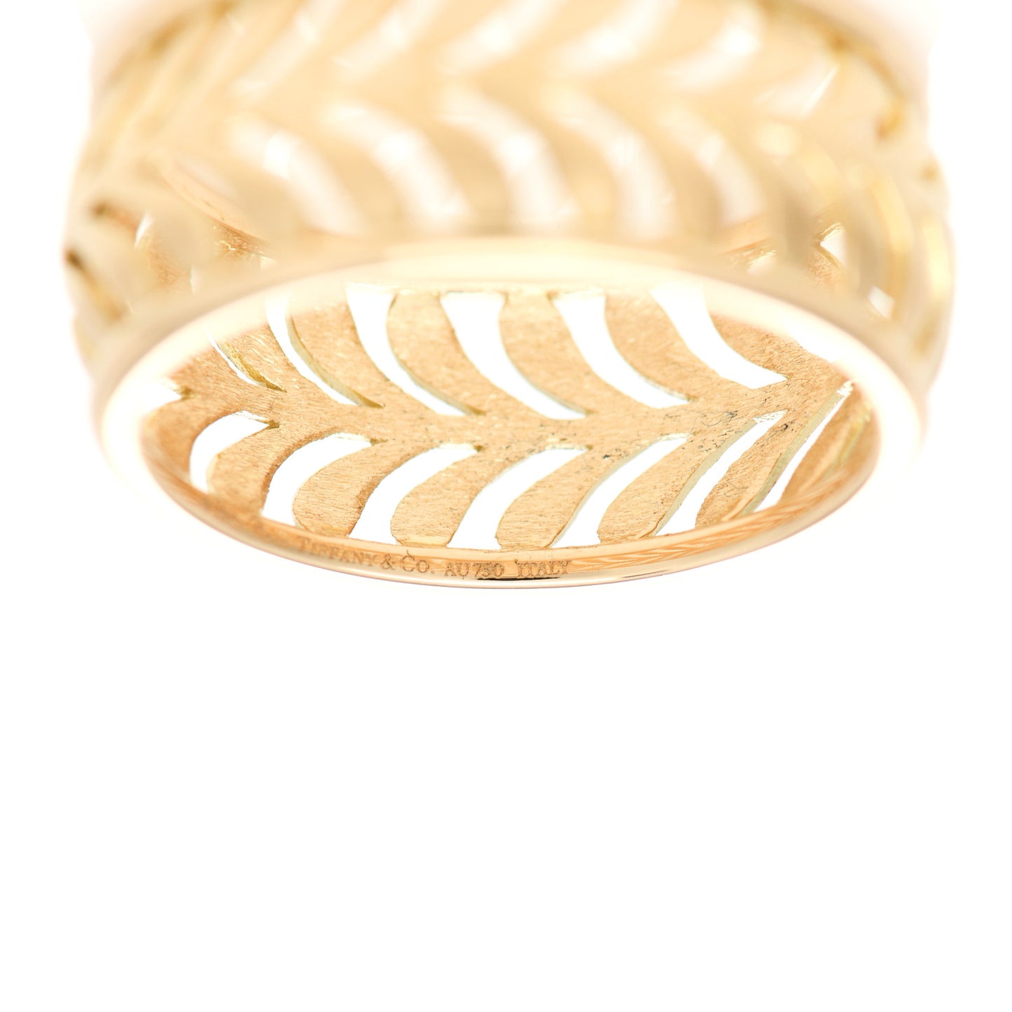 18K Yellow Gold Paloma Picasso Villa Palm Ring 54 7