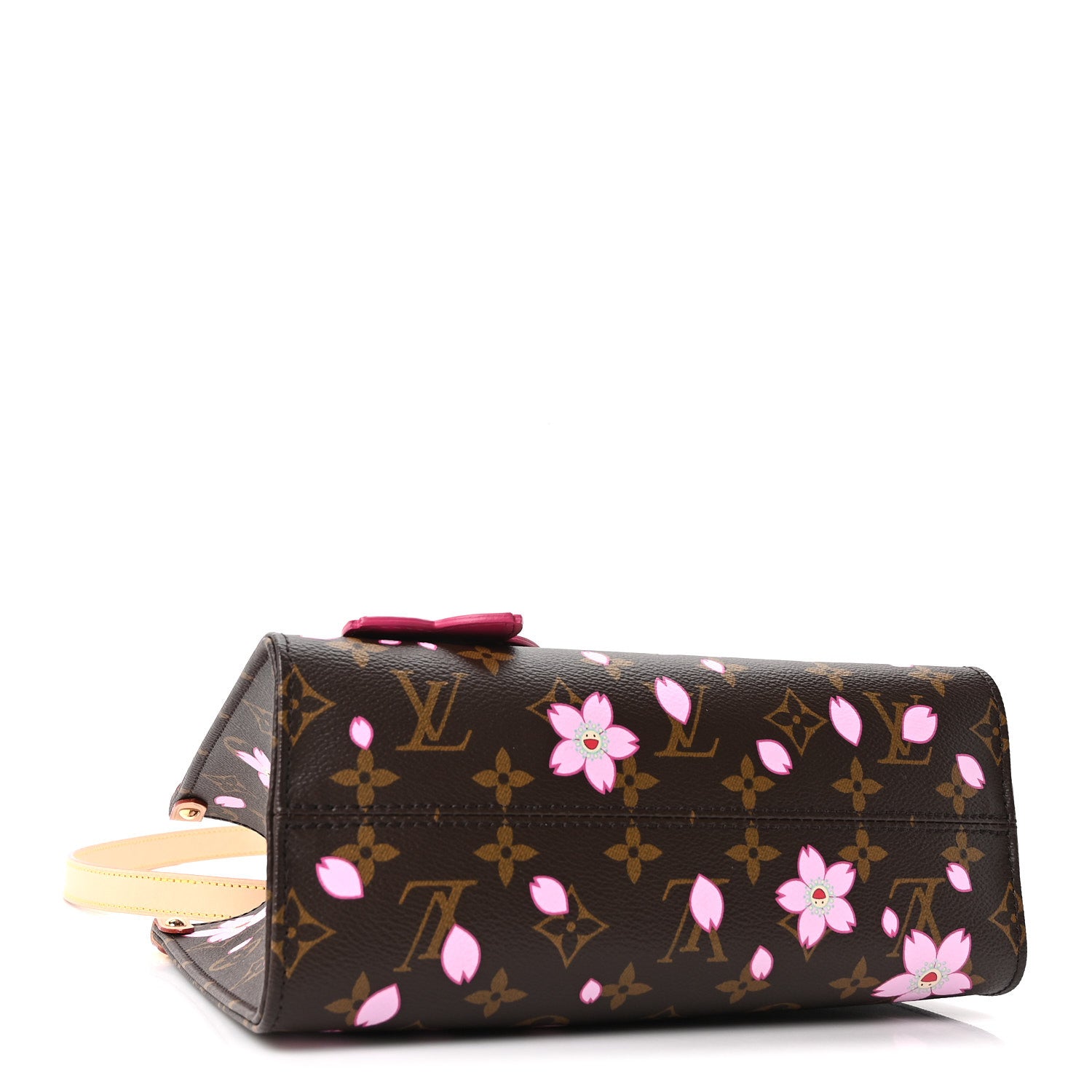 Louis Vuitton LV X TM Monogram Cherry Blossom Onthego PM Sakura Brown 3 of 9