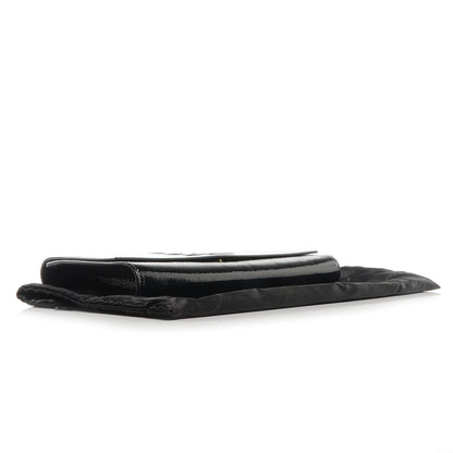 Saint Laurent Textured Patent Monogram Large Belle De Jour Clutch Black 4 of 7