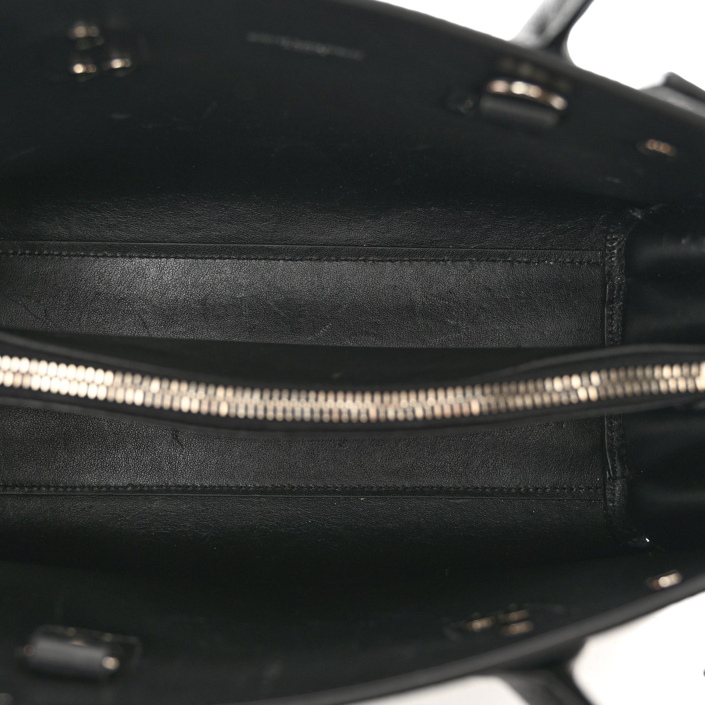 Grained Calfskin Baby Sac De Jour Black