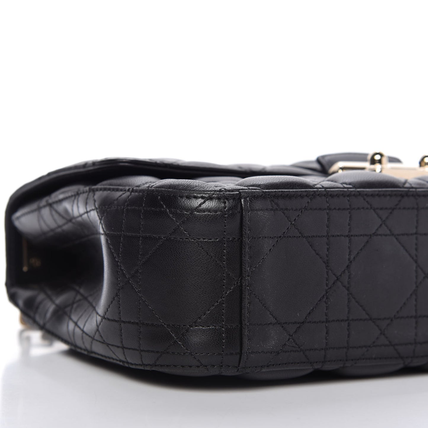 Lambskin Cannage Medium Miss Dior Flap Black