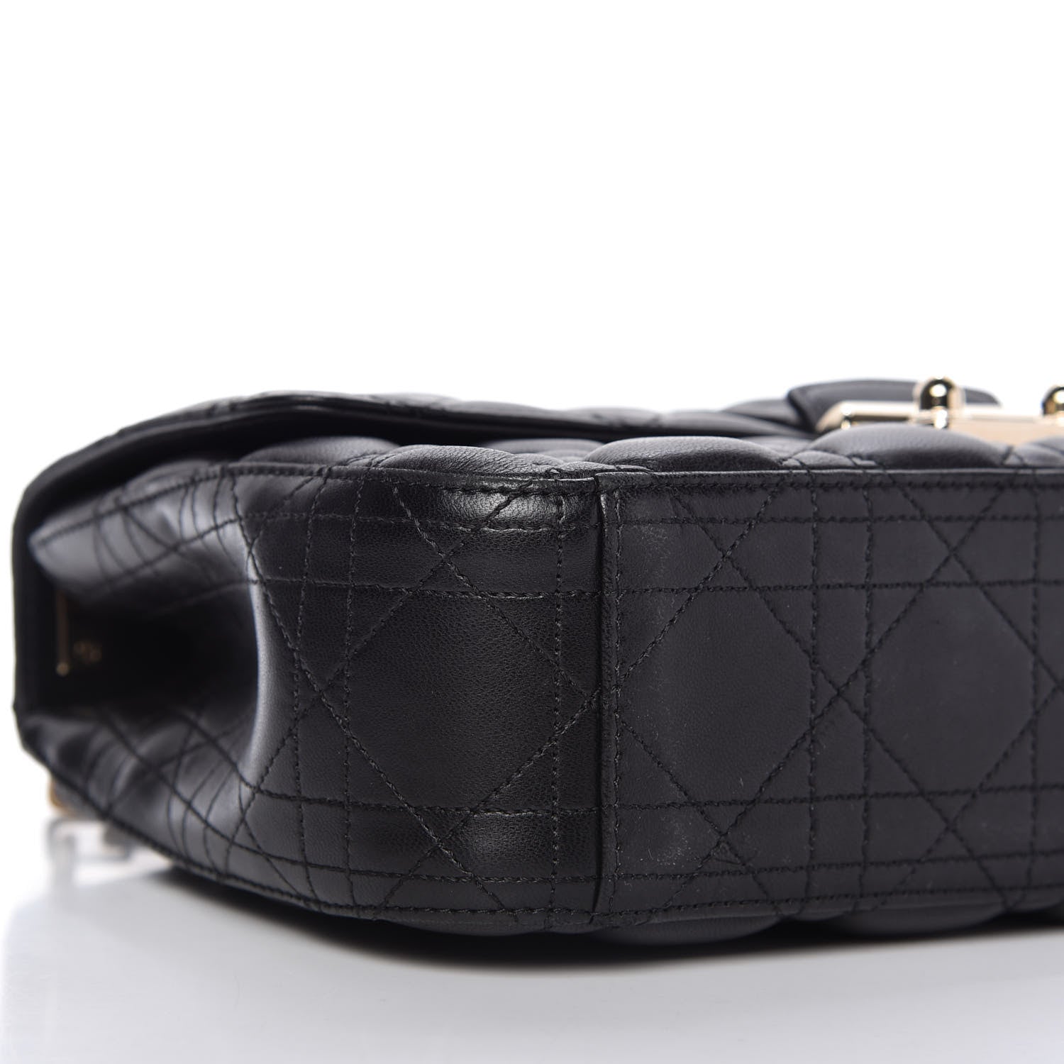 Christian Dior Lambskin Cannage Medium Miss Dior Flap Black 6 of 13
