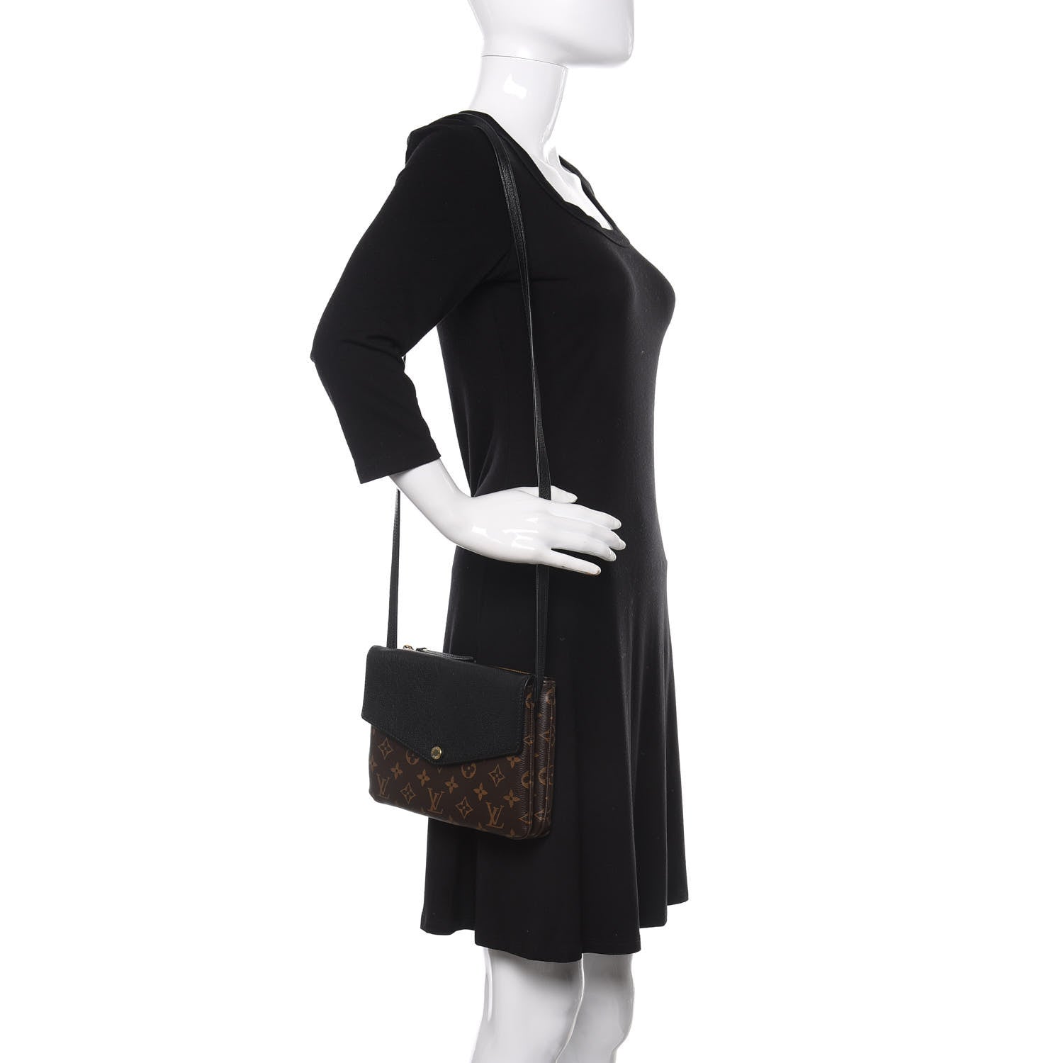 Louis Vuitton Monogram Twice Pochette Black 2 of 11
