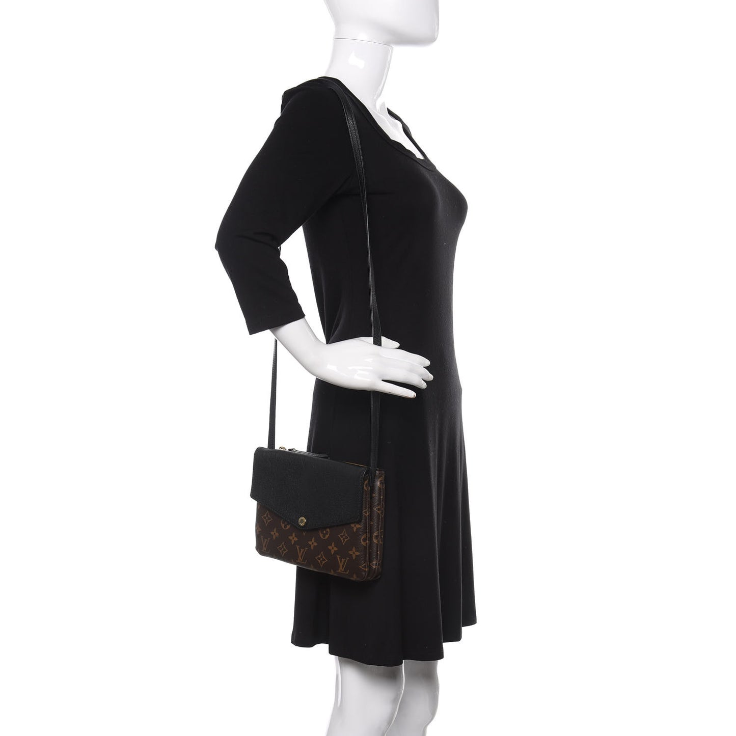 Monogram Twice Pochette Black