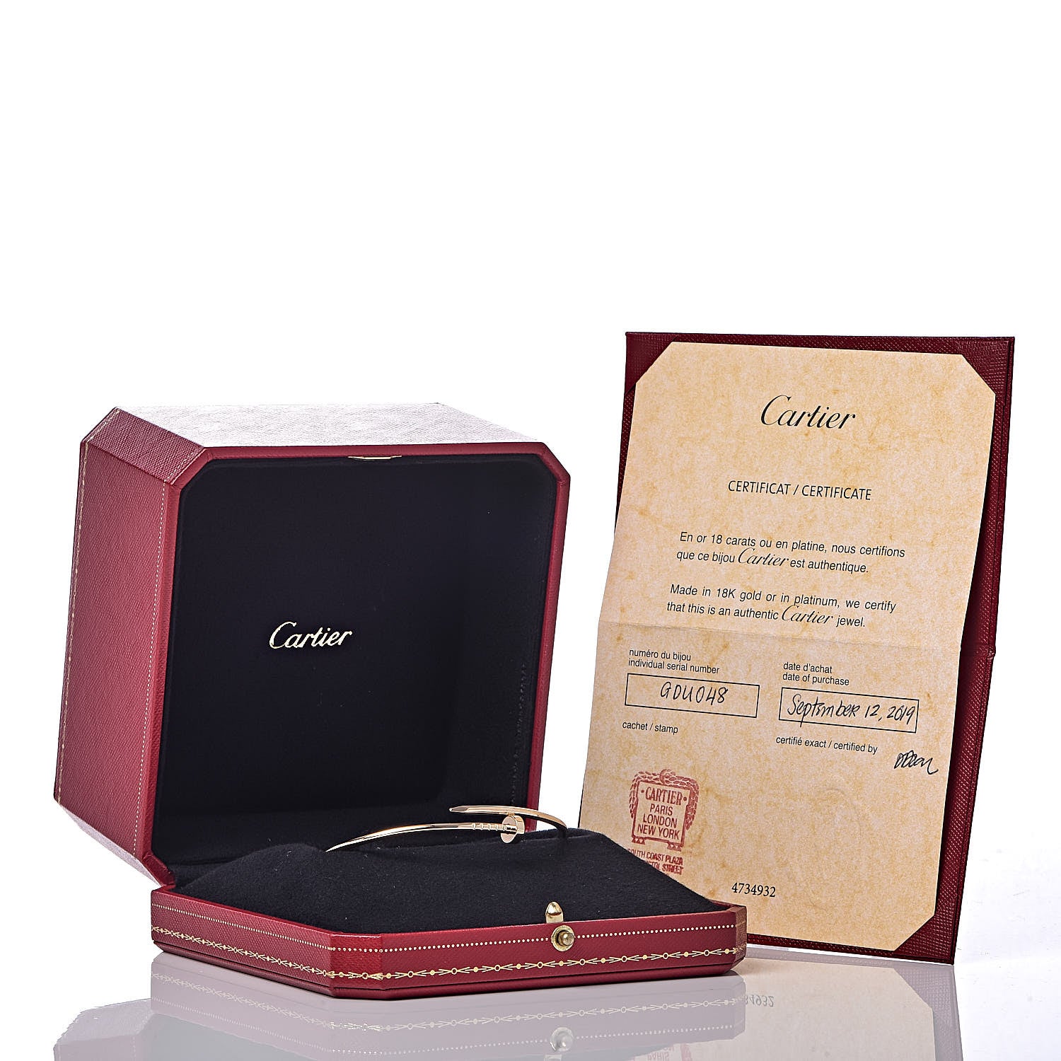 Cartier 18K Yellow Gold Small Juste Un Clou Bracelet 19 5 of 5