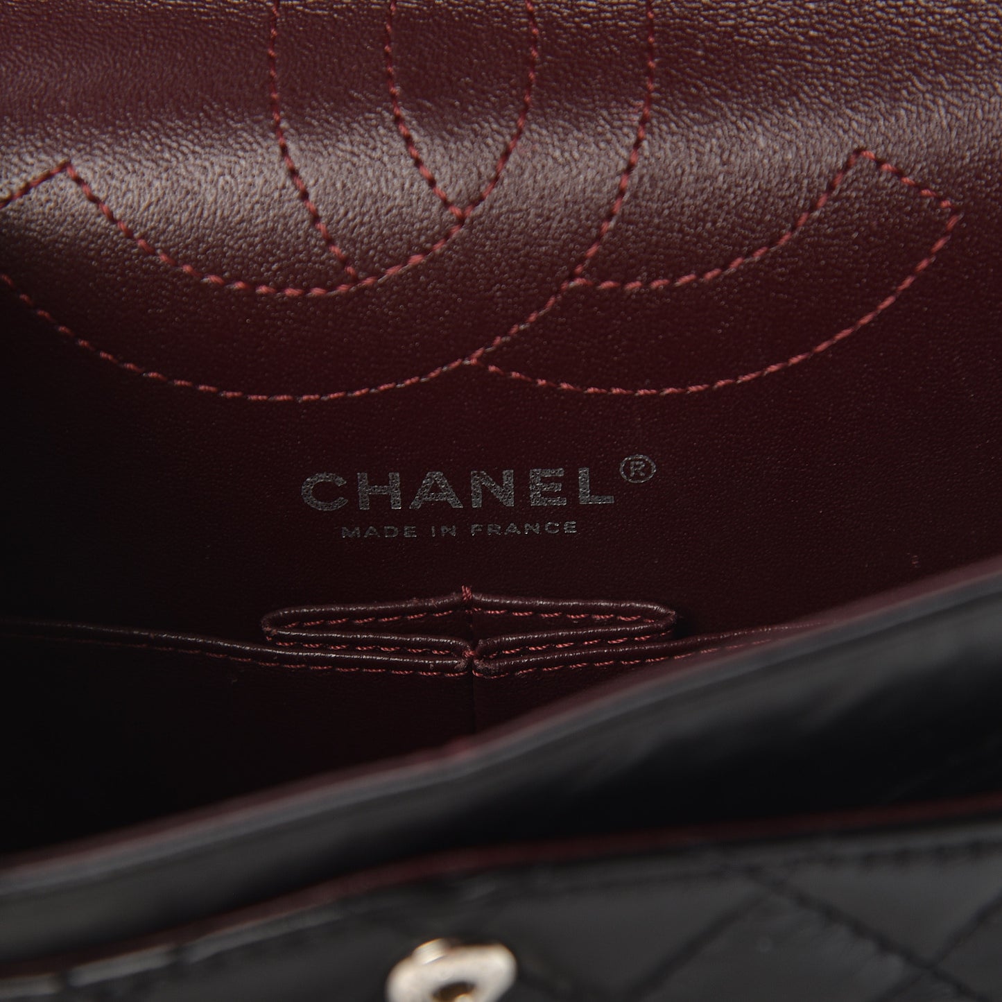 Aged Calfskin Quilted 2.55 Reissue 225 Flap Black