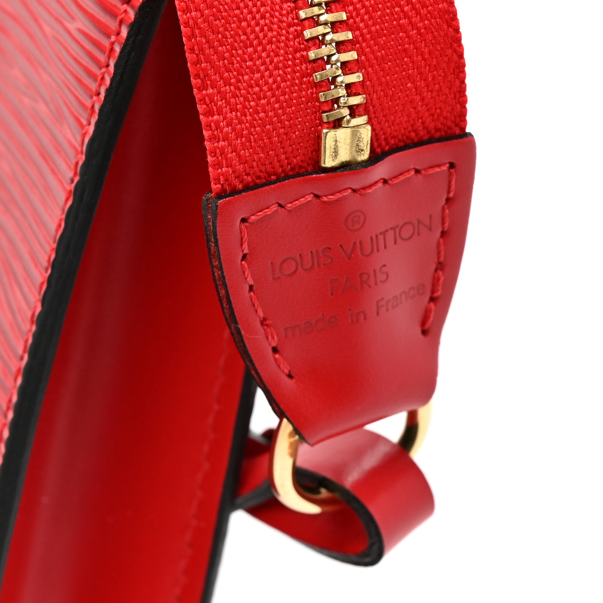 Louis Vuitton Epi Pochette Accessories 24 Castillan Red 6 of 10