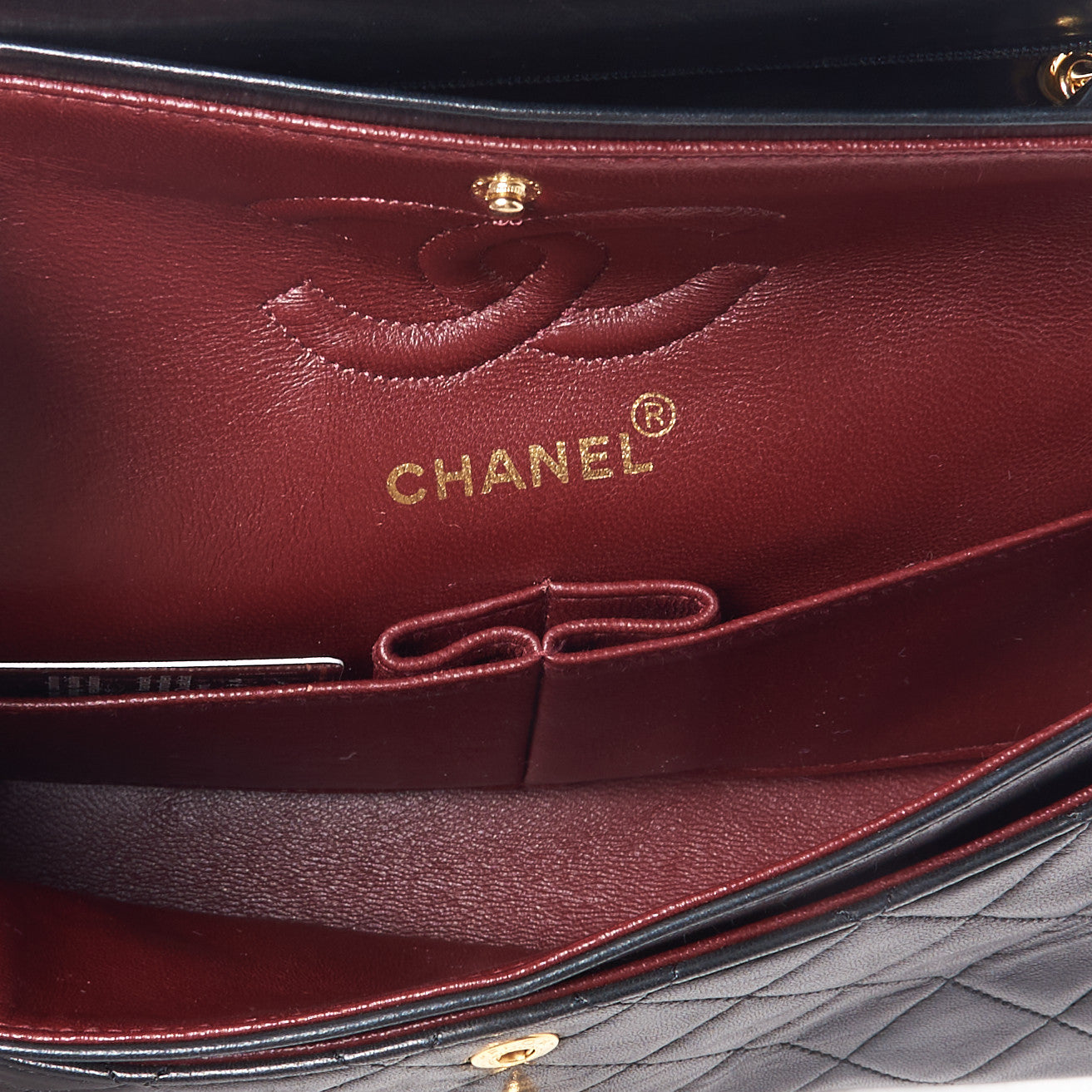 Chanel Lambskin Quilted Small Double Flap Black 8 of 9