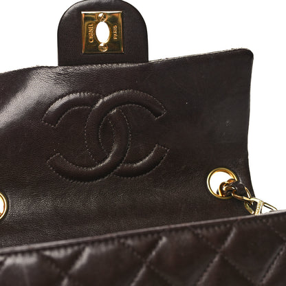 Chanel Lambskin Quilted Mini Square Flap Bag Dark Brown 11 of 11