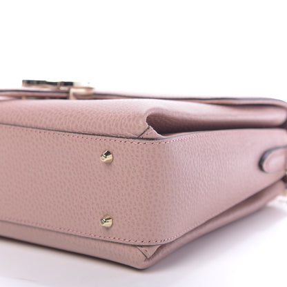 Gucci Dollar Calfskin Interlocking G Top Handle Shoulder Bag Soft Pink 7 of 12