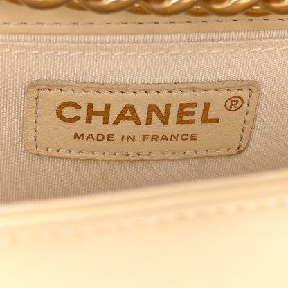 Chanel Lambskin Quilted Medium Boy Flap Light Beige 6 of 29