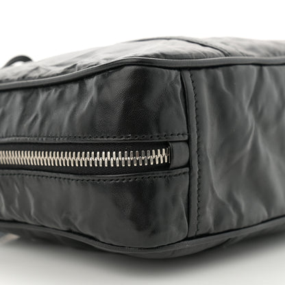 Prada Nappa Antique Medium Re-Edition 2001 Two Handle Bag Black 10 of 12