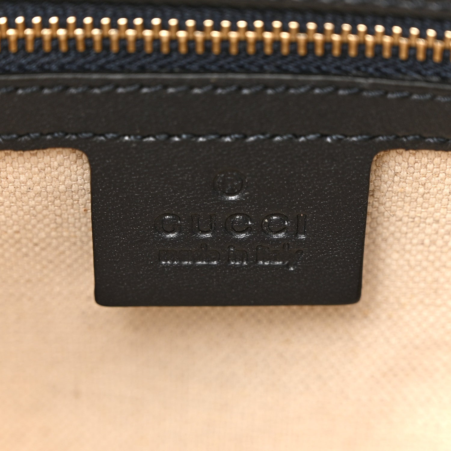 Gucci Monogram Vintage Web Small Boston Navy 6 of 12