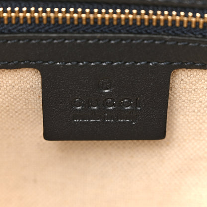 Gucci Monogram Vintage Web Small Boston Navy 6 of 12