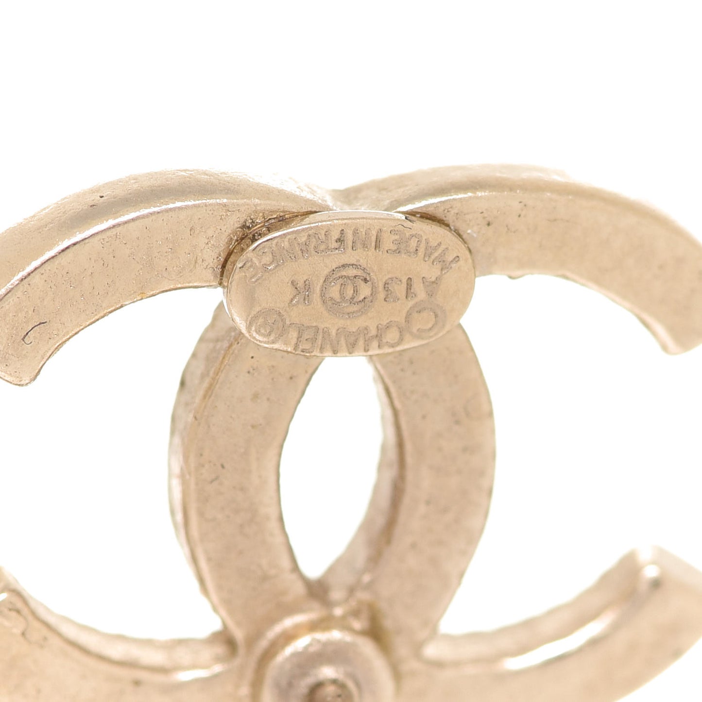 Crystal CC Earrings Gold