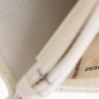 Chanel Caviar Quilted Wallet On Chain WOC White 8 of 14