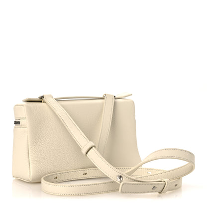 Loro Piana Grained Calfskin L19 Extra Pocket Pouch  Whisper White 4 of 19