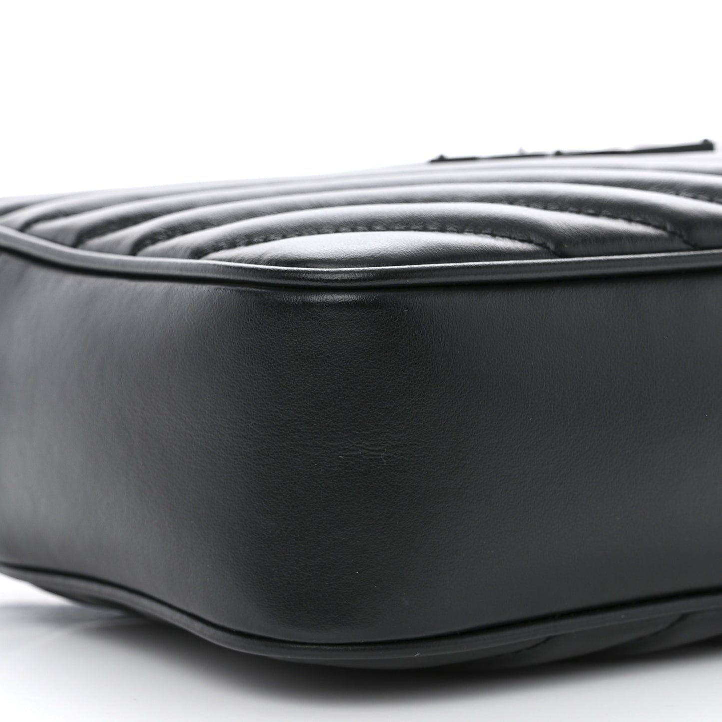 Calfskin Matelasse Monogram Monochrome Lou Camera Bag Black