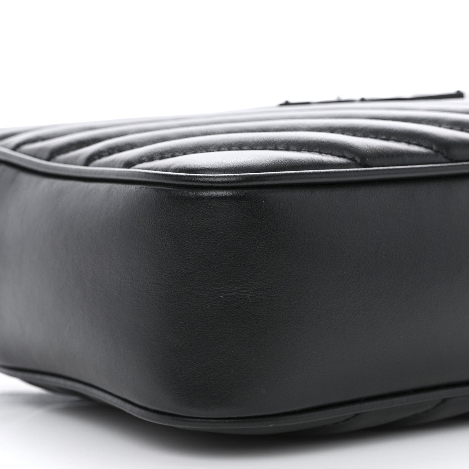 Saint Laurent Calfskin Matelasse Monogram Monochrome Lou Camera Bag Black 9 of 11