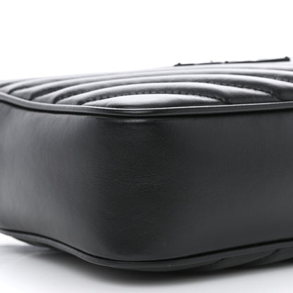 Saint Laurent Calfskin Matelasse Monogram Monochrome Lou Camera Bag Black 9 of 11
